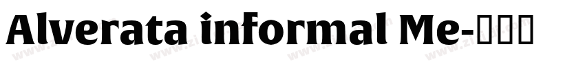 Alverata informal Me字体转换